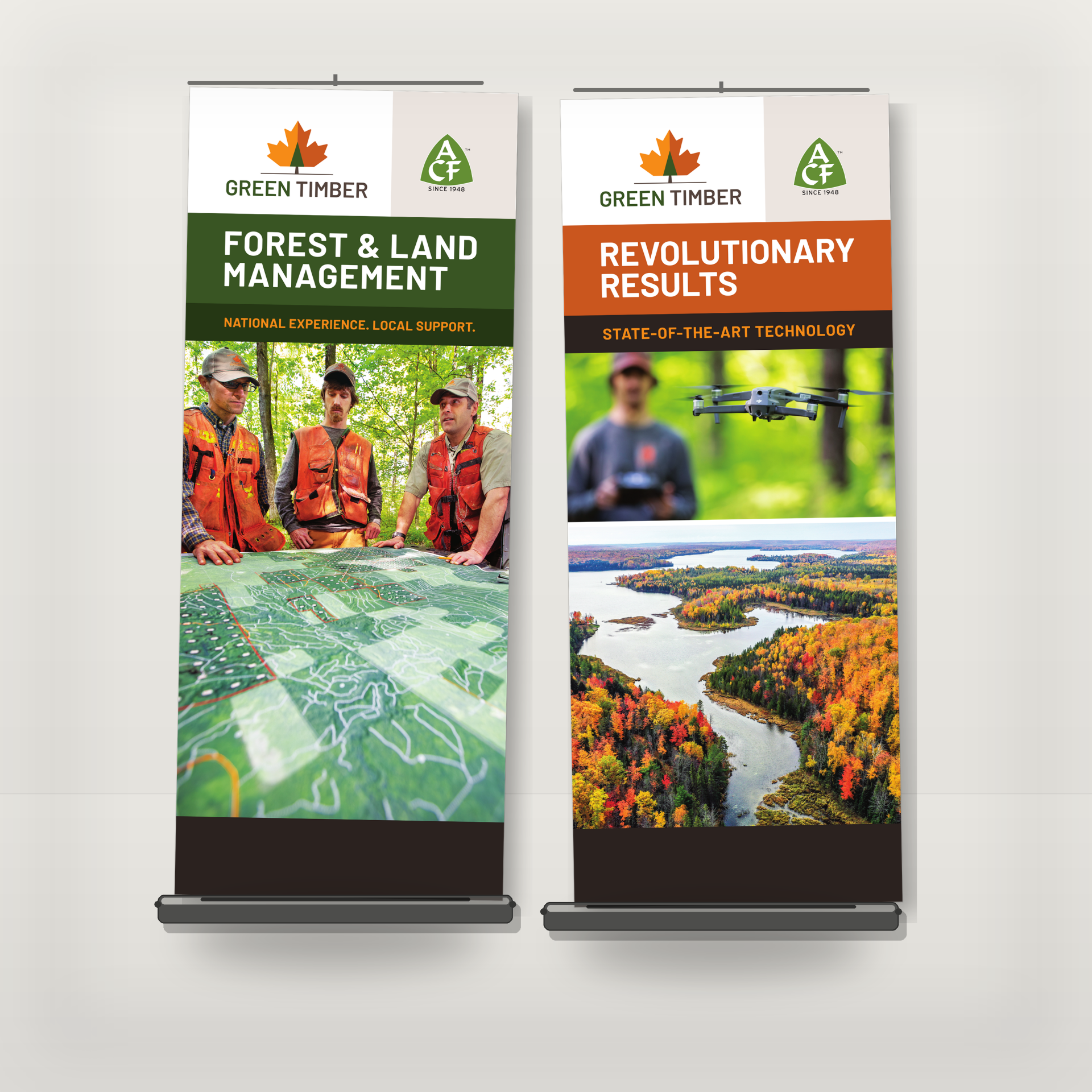 green timber tradeshow design