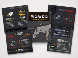 Rodeo Restaurant Menu Design