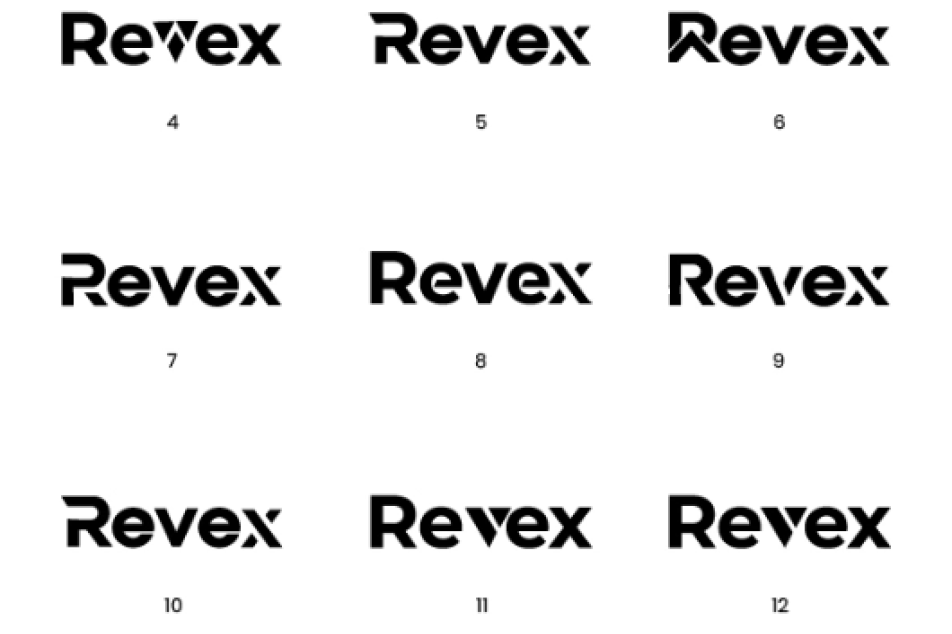 Revex Logo Progression 1