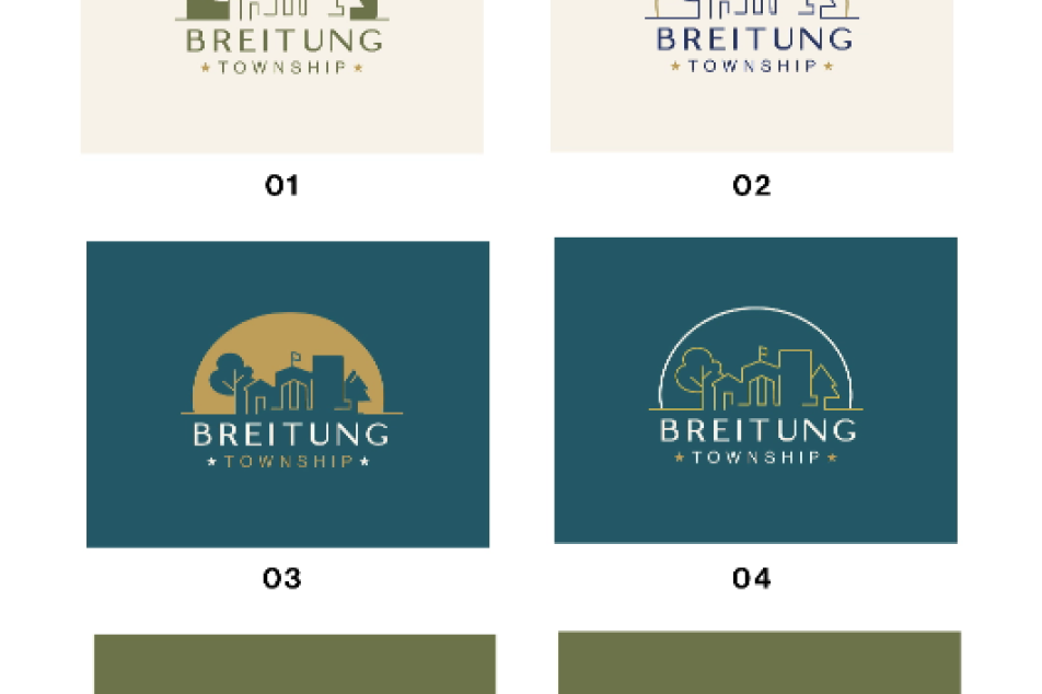 Breitung Township Logo design process