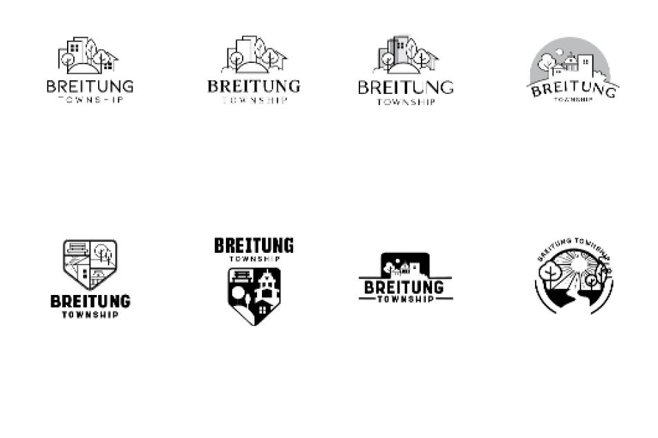 Breitung Township Logo design process