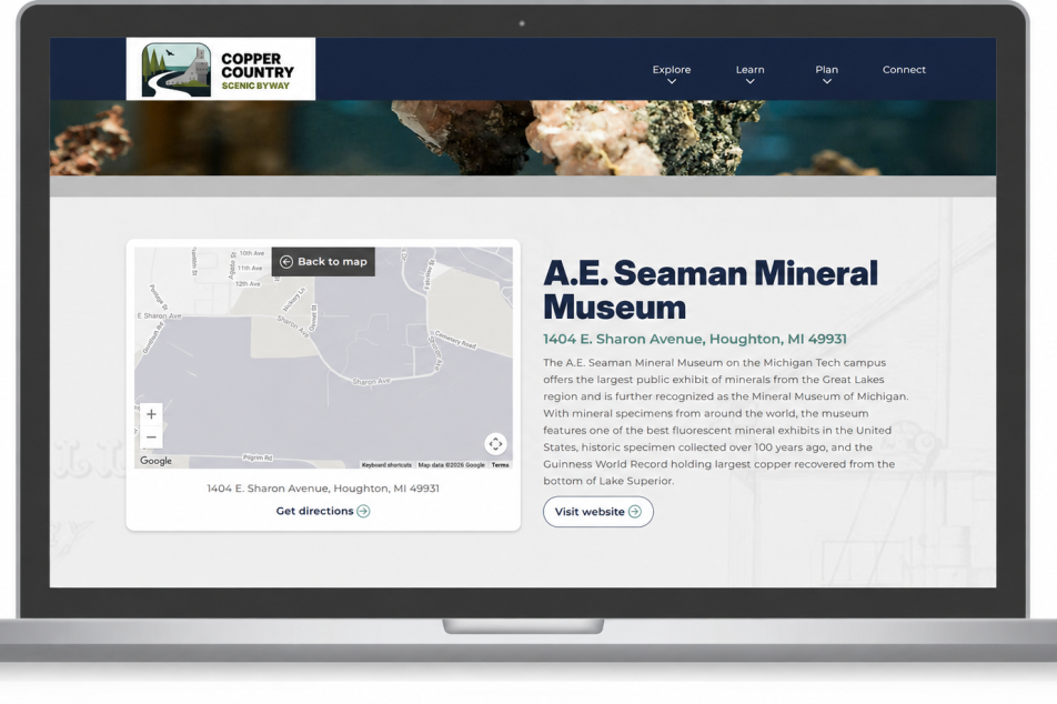 CCT Website destination page