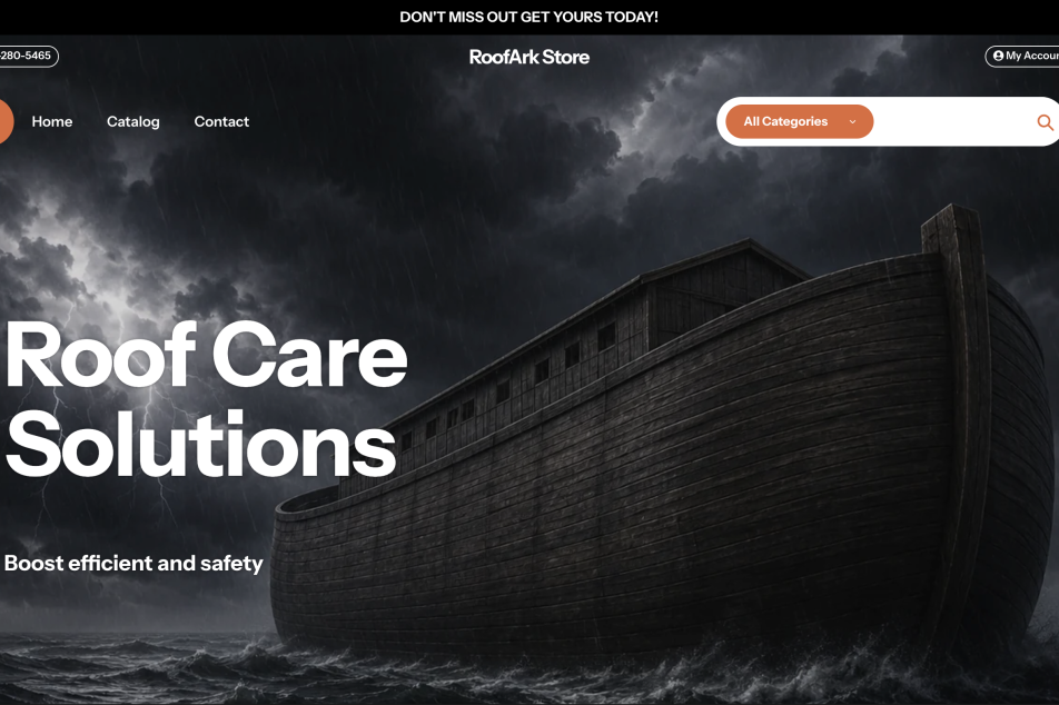 Roof Arc Shopify design