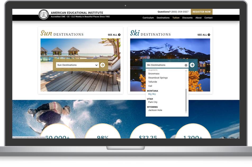 continuing education destinations