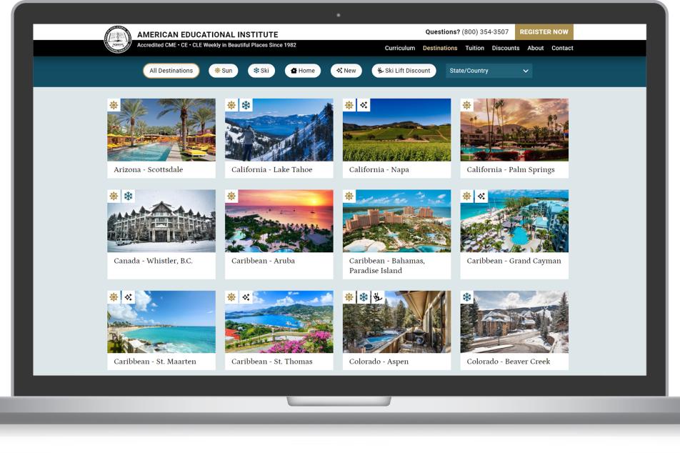 continuing education destinations design