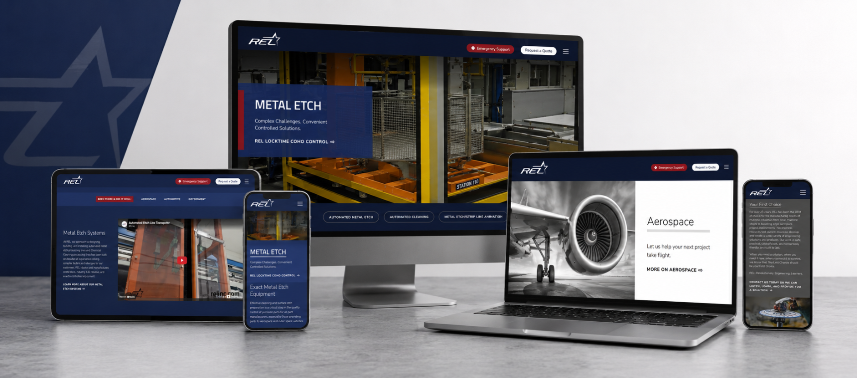 REL responsive website design
