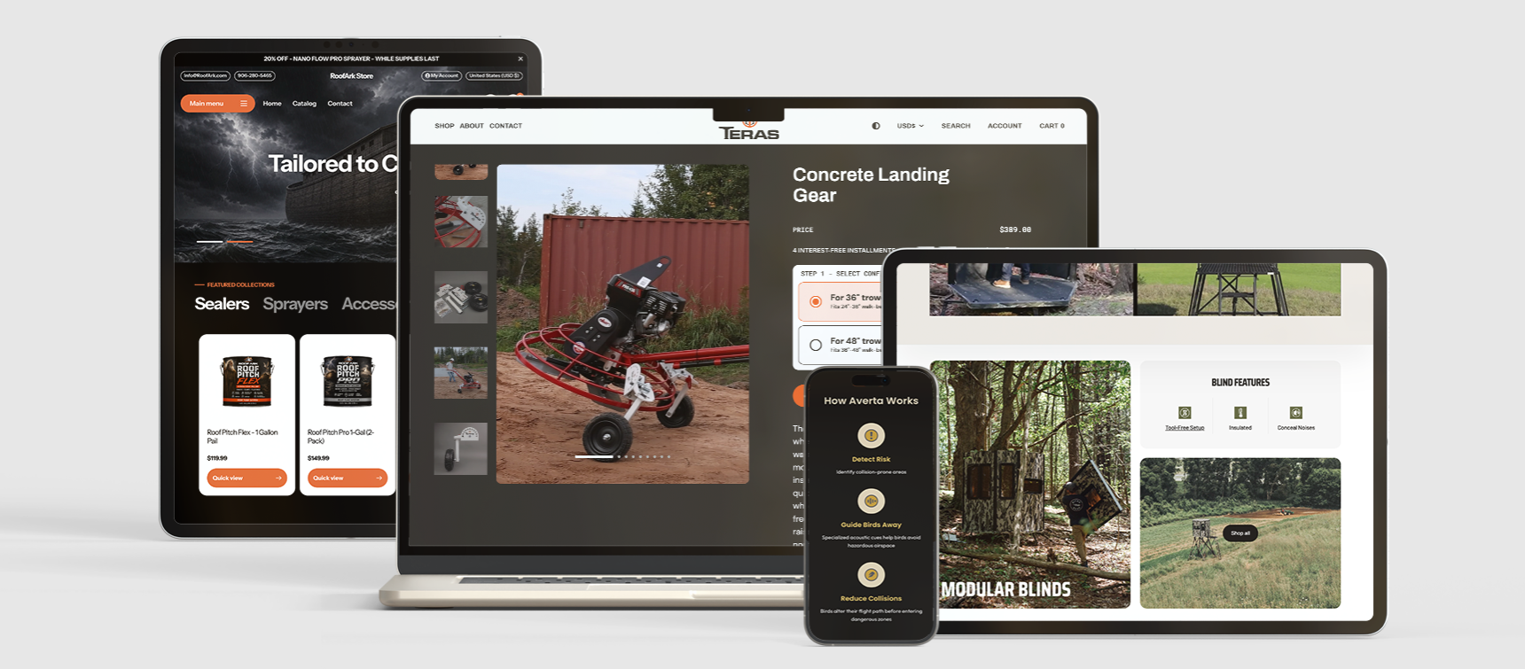 Shopify website designs