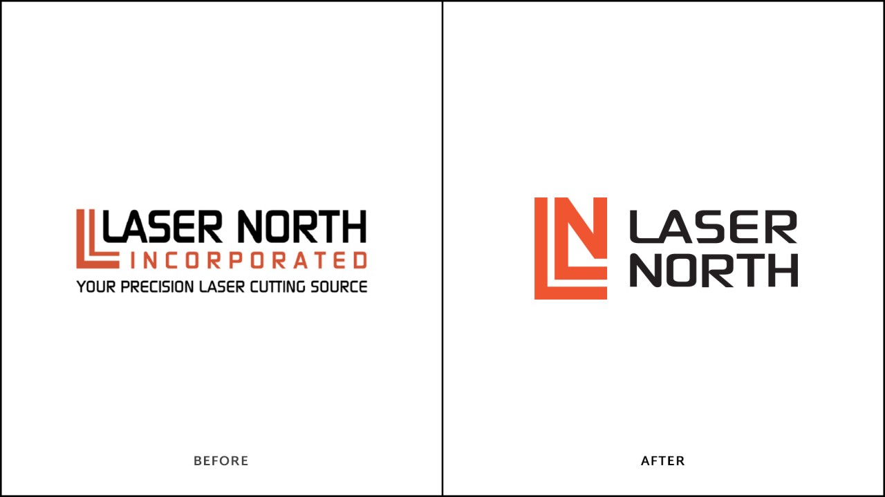 Logo updated design for Laser North