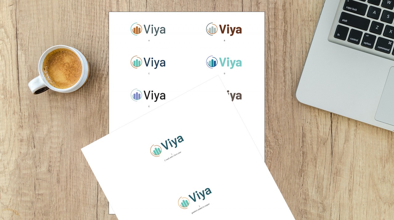 viya logo design color options