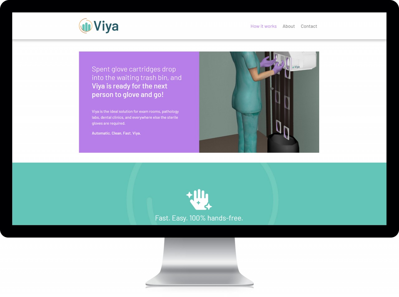 viya website animation composite image