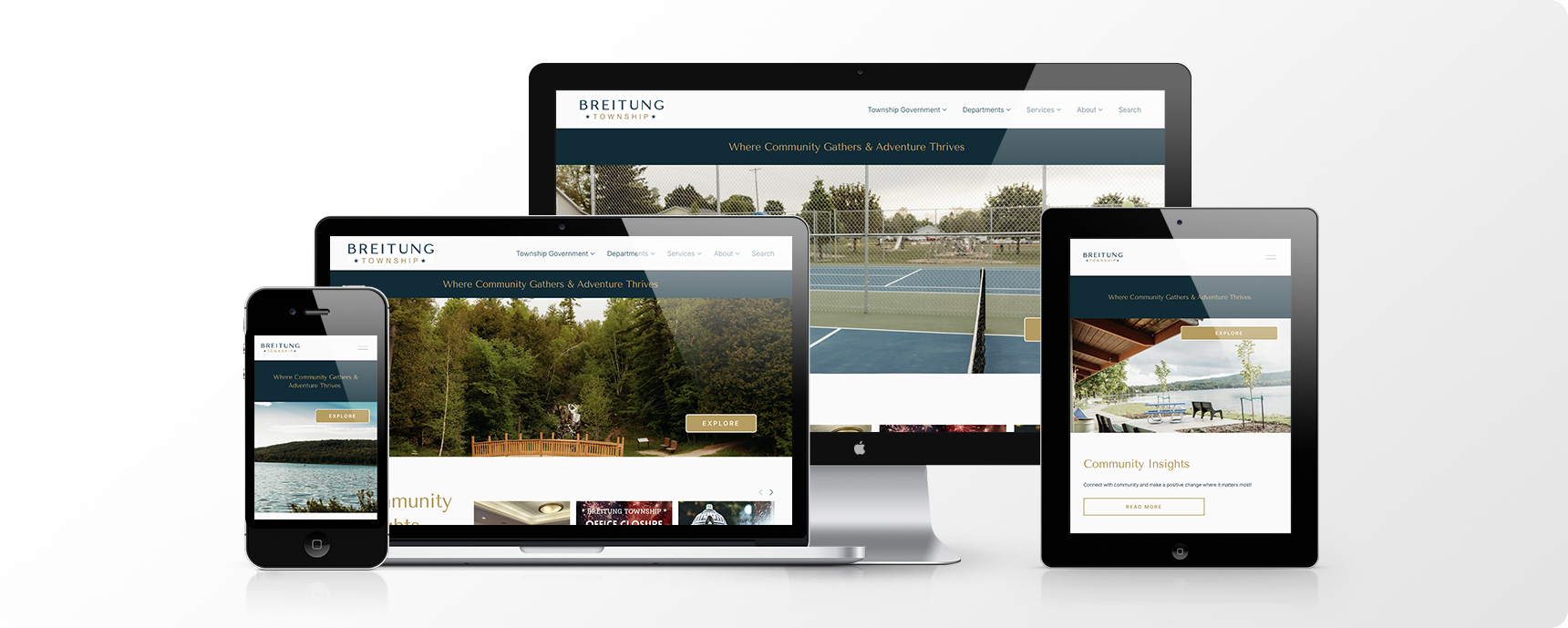Breitung Township responsive website design