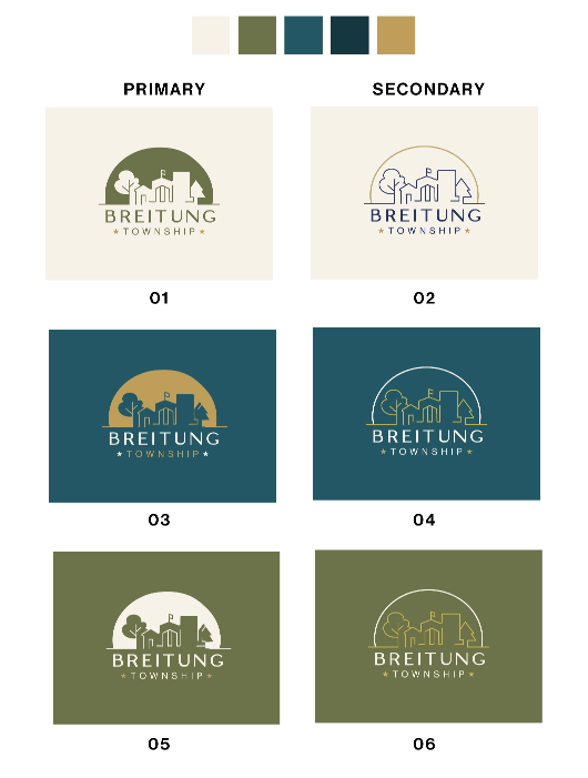 Breitung Township Logo design process