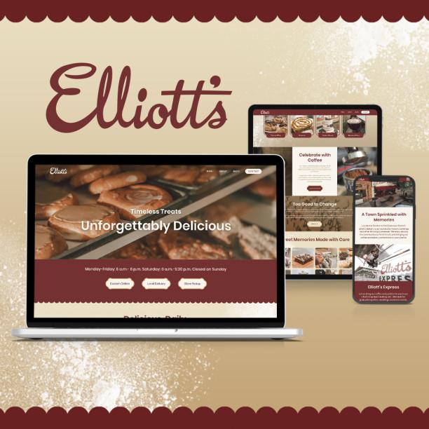 Elliott's web mockup