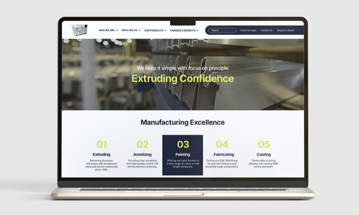 Industrial Website Design After