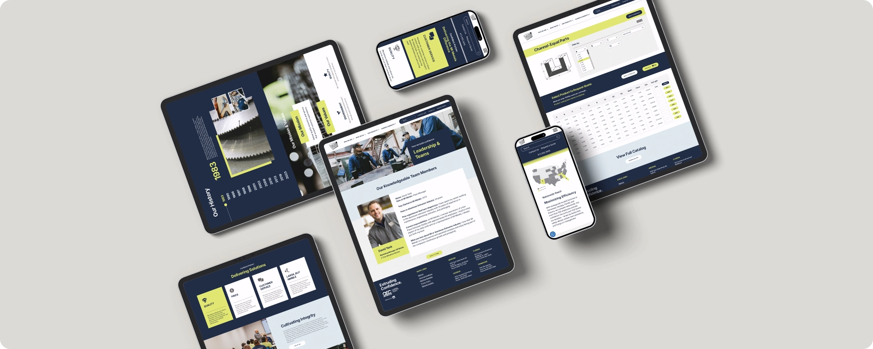 MI Metals responsive website design