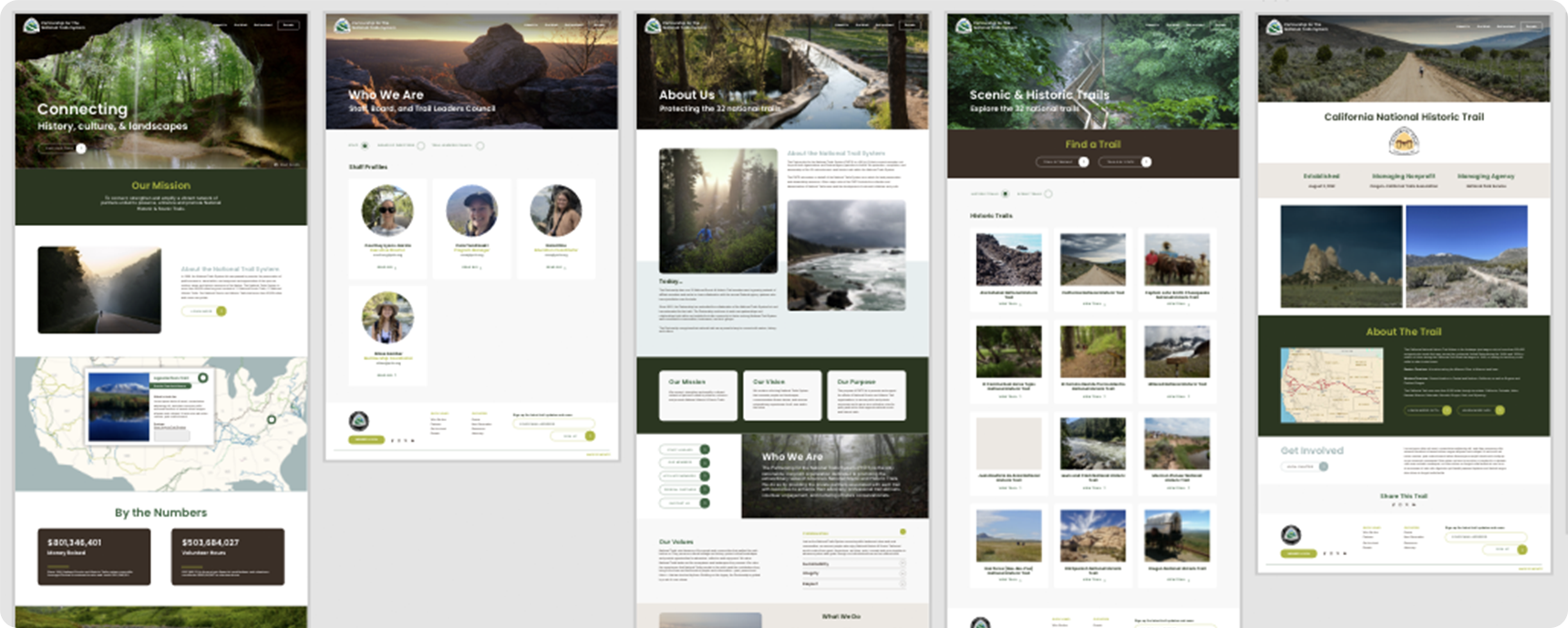 PNTS Website Pages Mockup