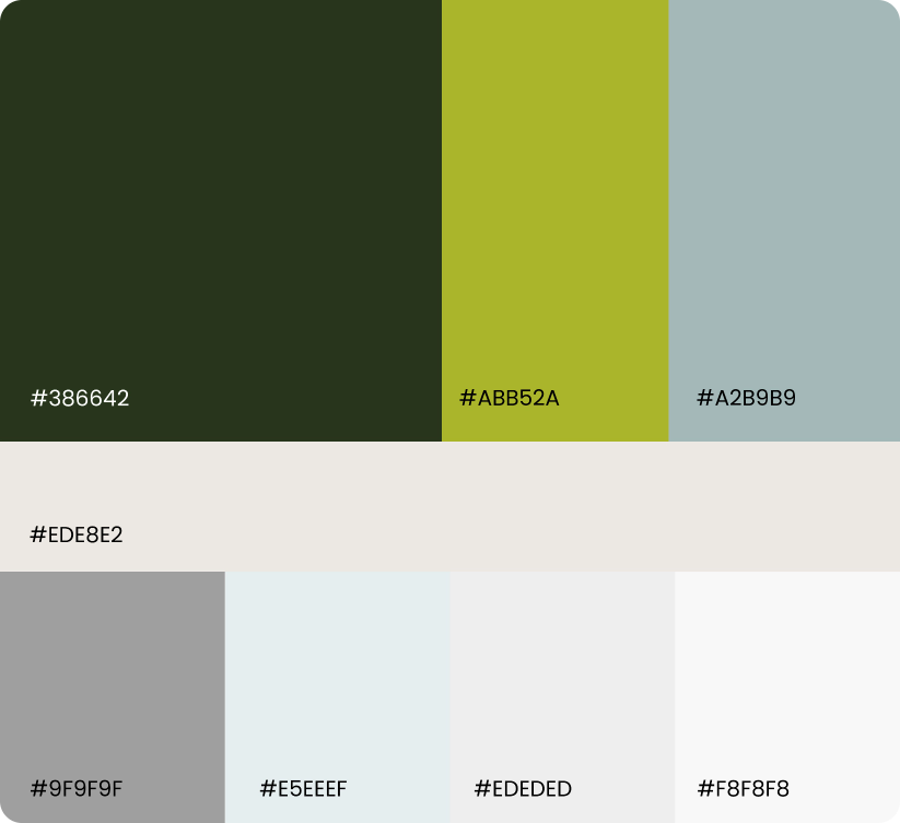 PNTS color palette design