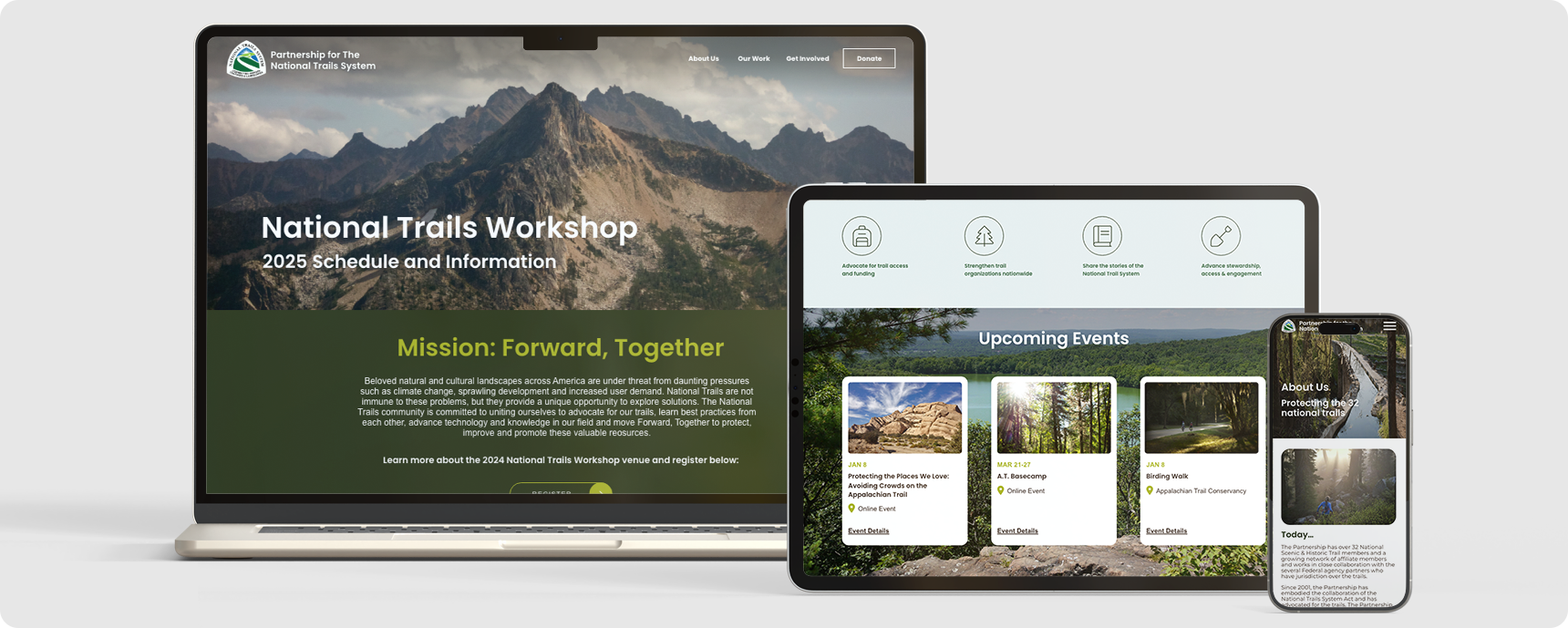 PNTS responsive website design
