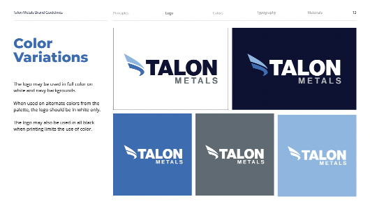 Talon Color Variations