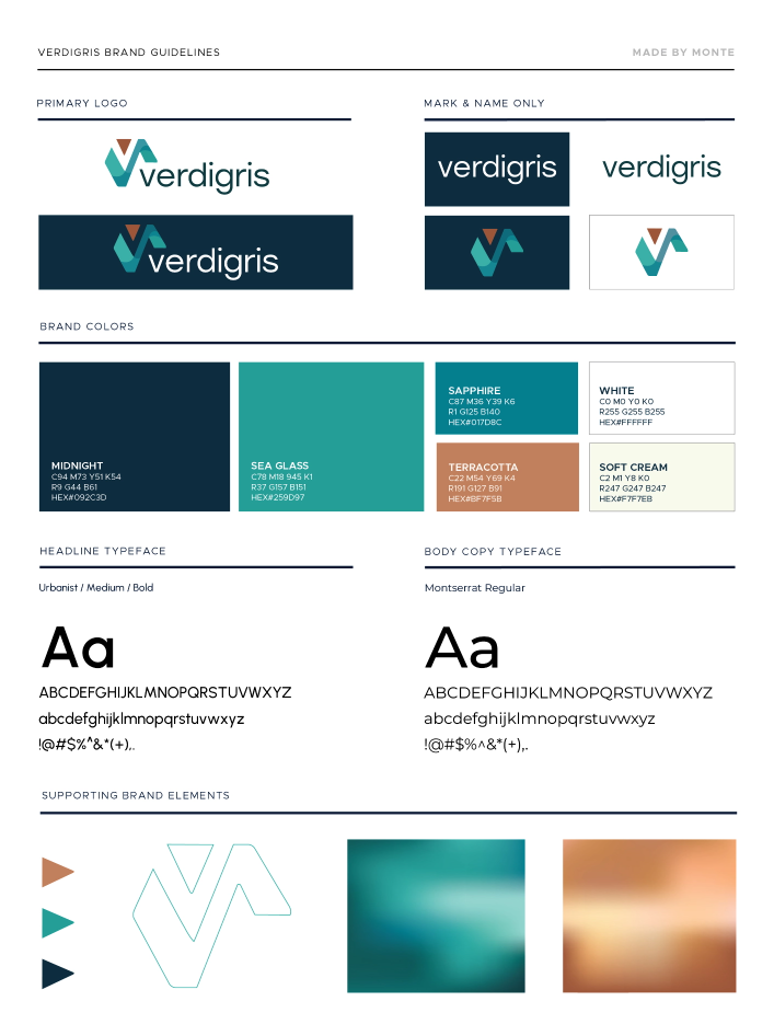 Verdigris style guide 
