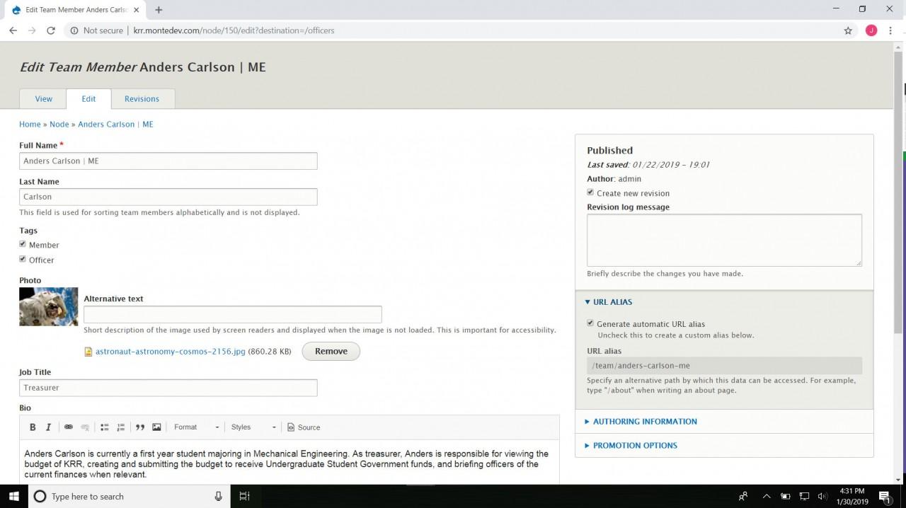 backend web programming content management system