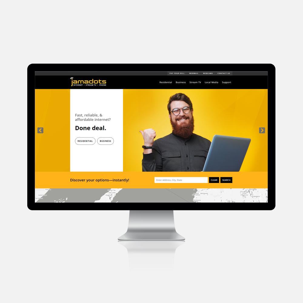 Jamadots internet monte website drupal design development