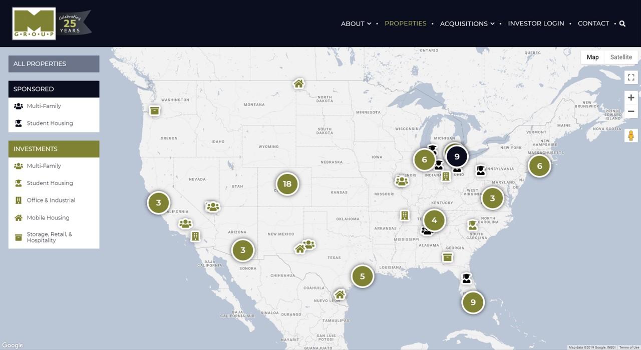 custom google map database driven filters