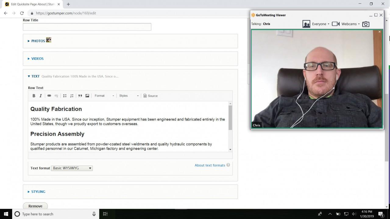 monte user training content management web app