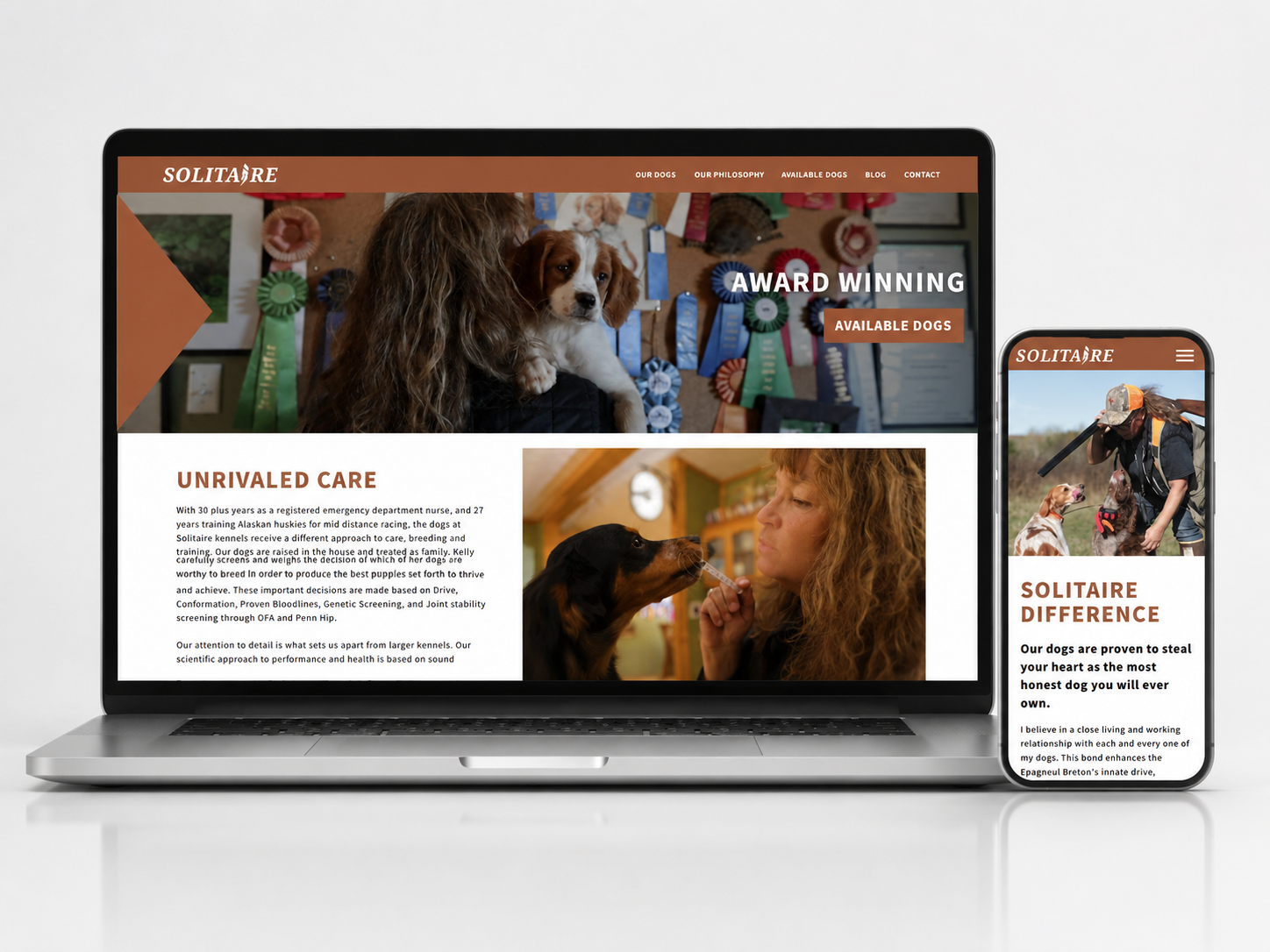 Solitaire Responsive Website Design